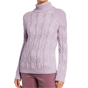NWT J Brand Noella Wool Turtleneck Sweater Purple